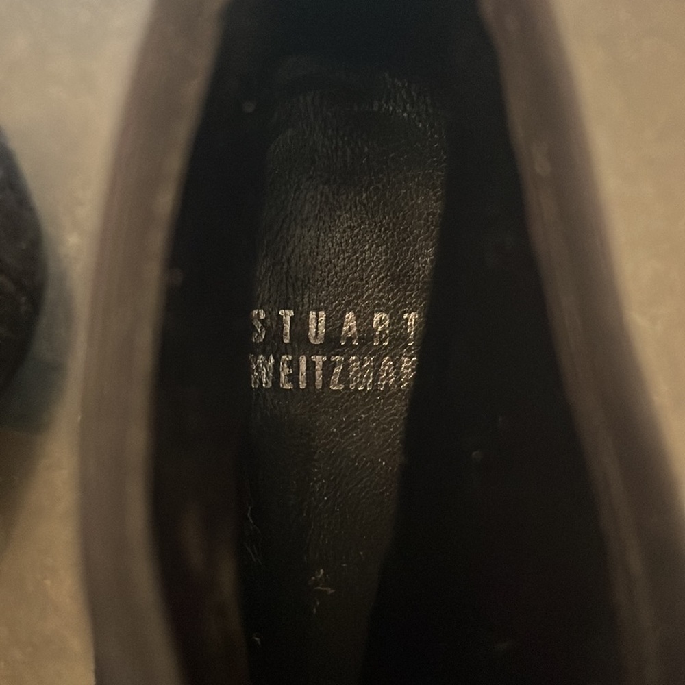 Stuart Weitzman Suede Booties With Silver Studs! - image 7